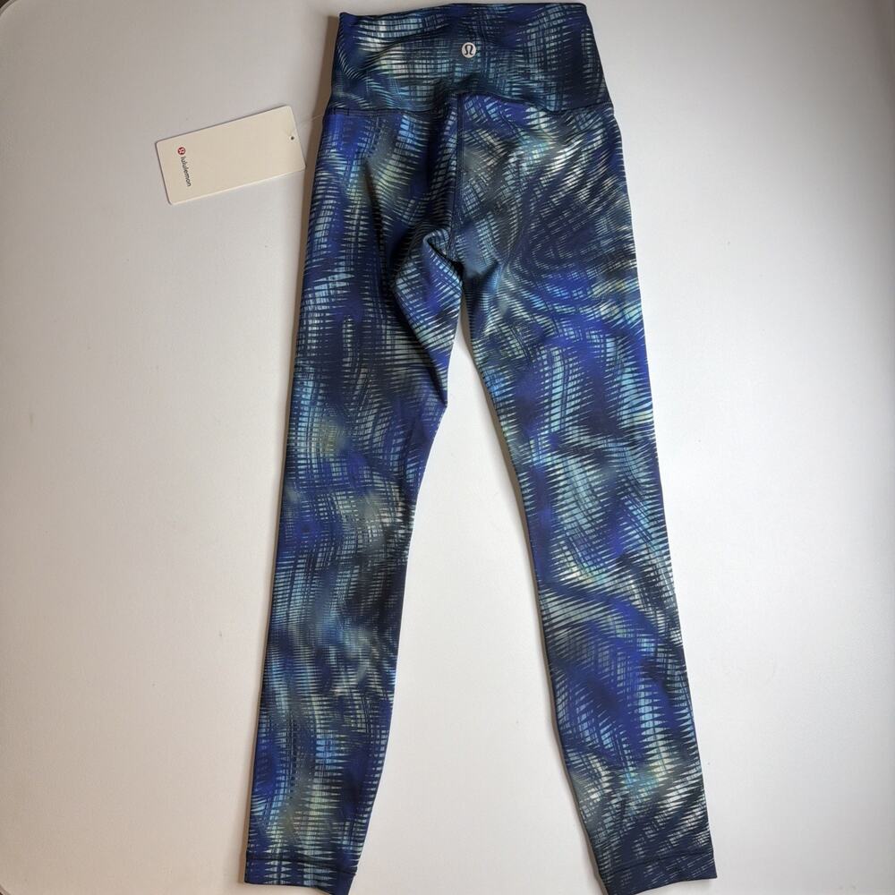 Set of Two Lululemon Wunder Train Leggings 25" Size 2 Multicolor Splatter READ - Picture 4 of 16